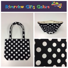 Medium Tote Bag - Black Spot